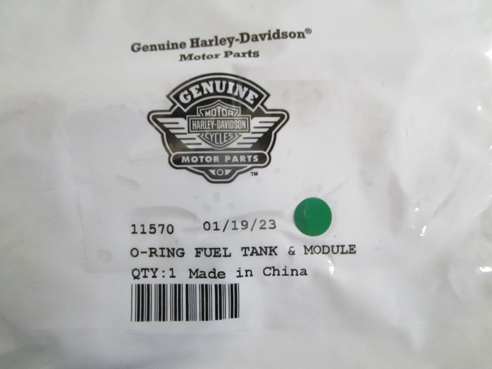 NEW OEM 11570 Harley Davidson O-Ring 0820