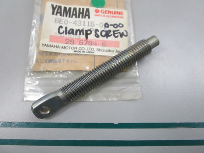 NEW OEM 6E0-43116-00-00 Yamaha Clamp Screw 0810