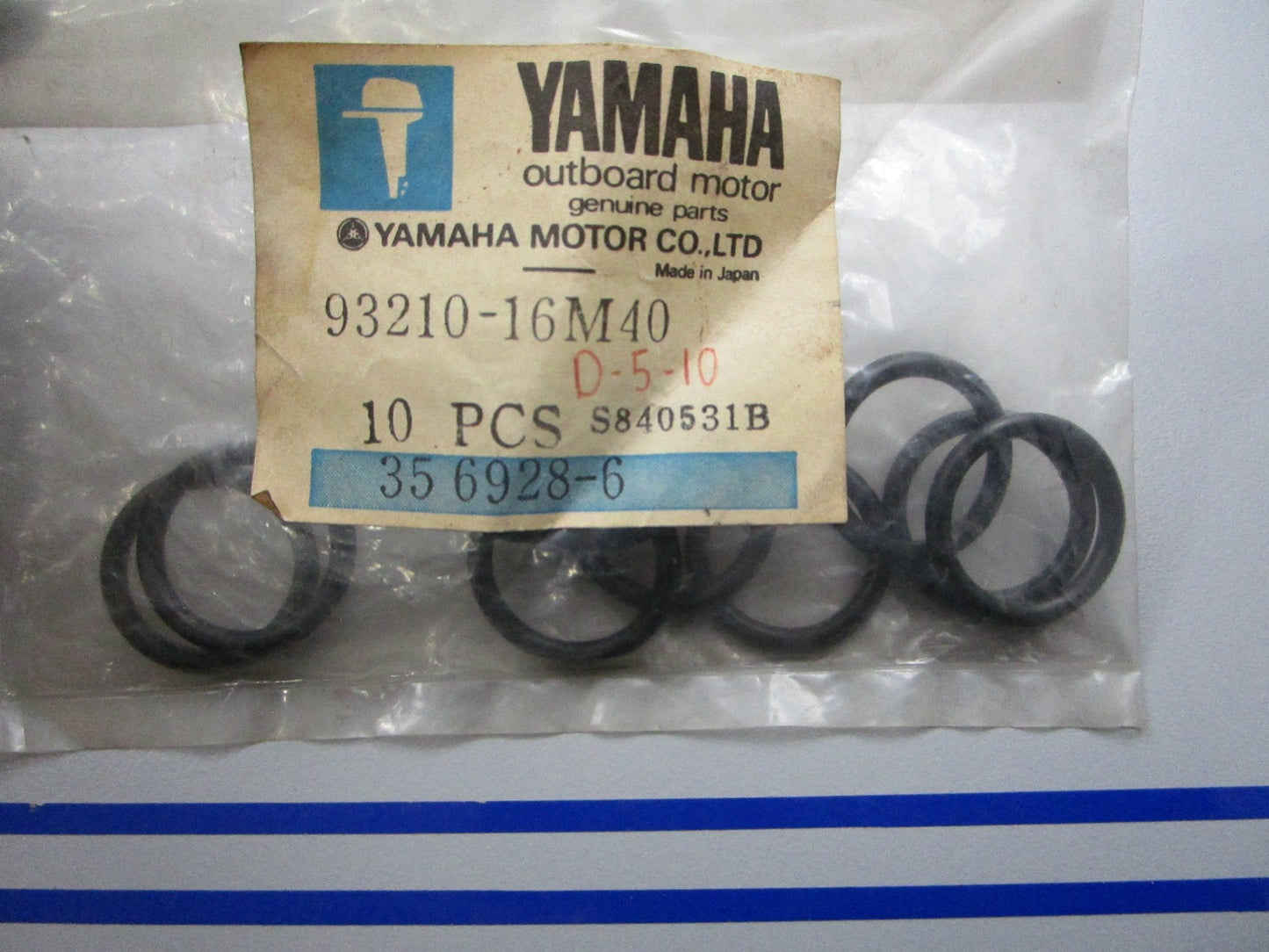 *NEW OEM* (LOT OF 10) 0810 Yamaha O-Ring 93310-16M40-00
