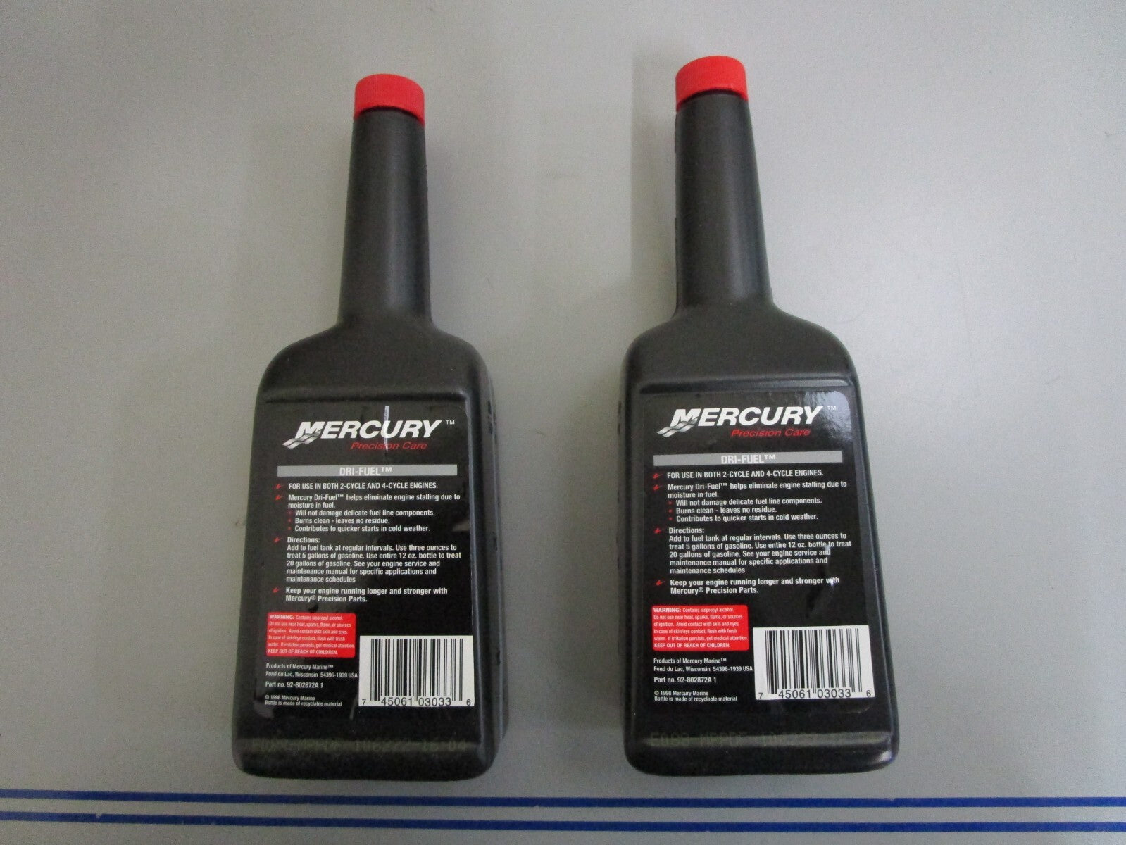 *NEW OEM* (LOT OF 2) 0820 Mercury Quicksilver Dri-Fuel 92-802872A1