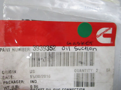NEW OEM 3939352 Cummins Oil Suction Gasket 0810
