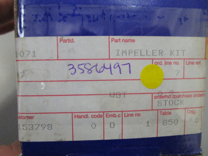 *NEW OEM* 0810 Volvo Penta Impeller Kit 3586497
