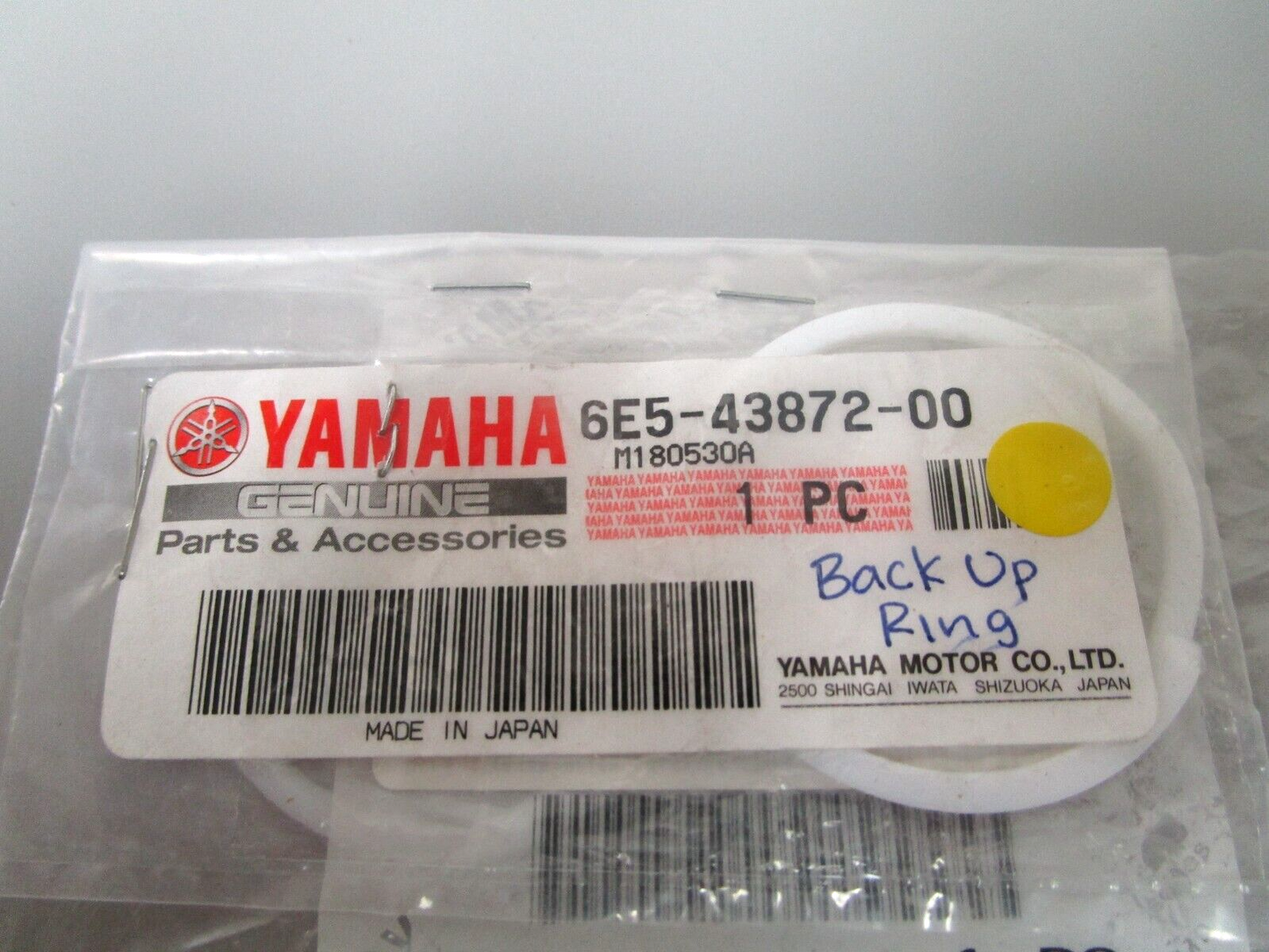 *NEW OEM* 0750 Yamaha BACK-UP RING 6E5-43872-00
