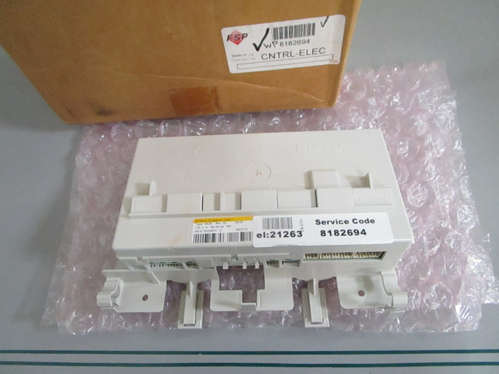 NEW OEM WP8182694 Whirlpool Washer Main Control Board 0820