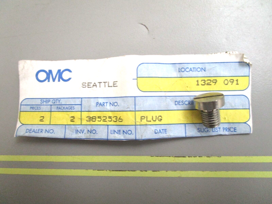 *NEW OEM* 0750 OMC Johnson Evinrude PLUG 3852536
