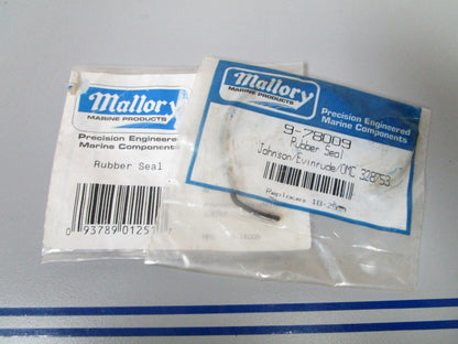 NEW (LOT OF 2) 9-7800 Replaces: OMC 328753 Mallory Rubber Seal 0810