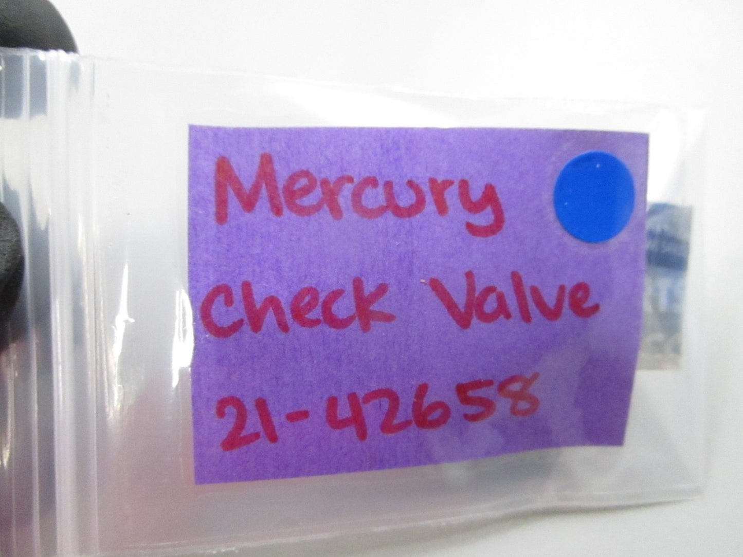 NEW OEM 21-42658 Mercury Quicksilver Check Valve 0810