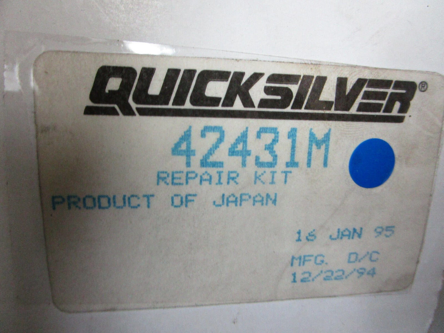 *NEW OEM* 0810 Mercury Quicksilver Repair Kit 42431M