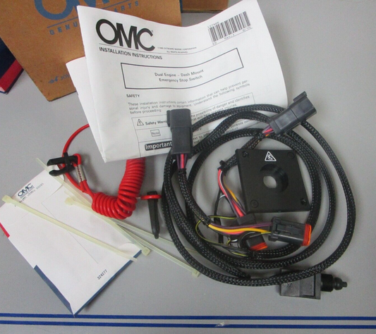 *NEW OEM* 0720 OMC Johnson Evinrude Dual Dash Kit Assembly 176523 0176523