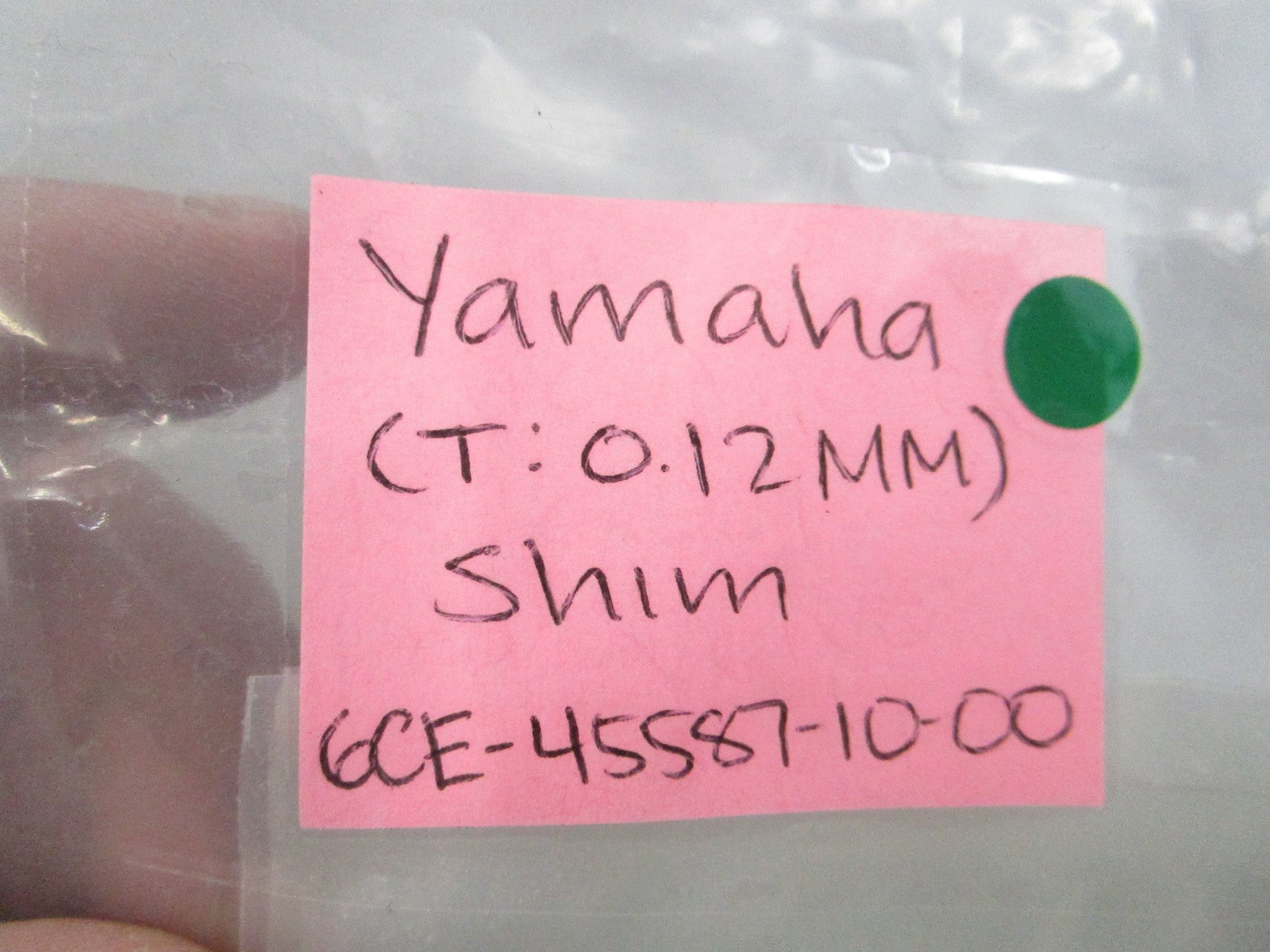 NEW OEM (LOT OF 3) 6CF-45587-10-00 Yamaha (T: 0.12mm) Shim 0810
