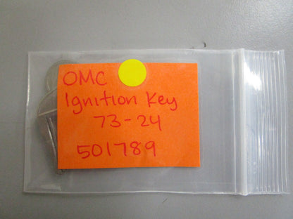 *NEW OEM* 0810 OMC Johnson Evinrude Ignition Key 73-24 501789 0501789