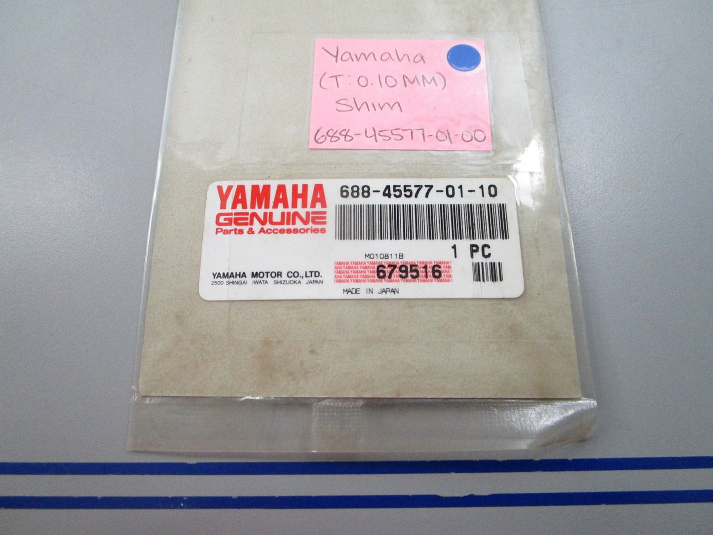 NEW OEM 688-45577-01-00 Yamaha (T:0.10mm) Shim 0810