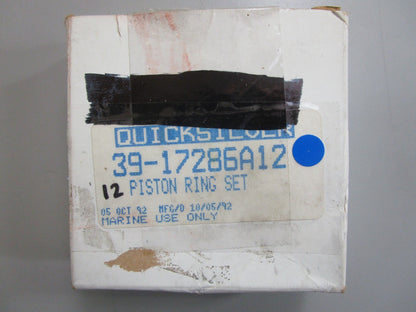 *NEW OEM* 0820 Mercury Quicksilver 12 Piston Ring Set 39-17286A12