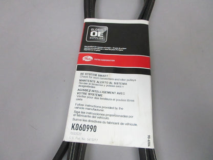 NEW K060990 Gates Micro-V Green Stripe 13/16" x 99 ⅝" Serpentine Belt 0720