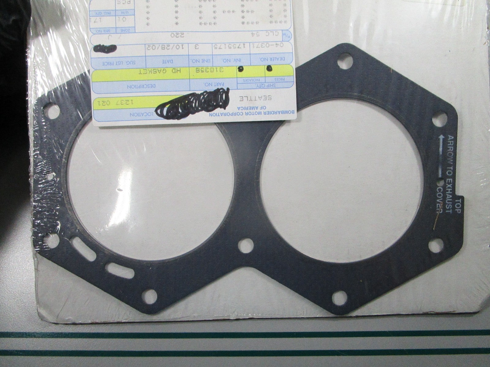 NEW OEM 318358 0318358 OMC Johnson Evinrude Head Gasket 0810