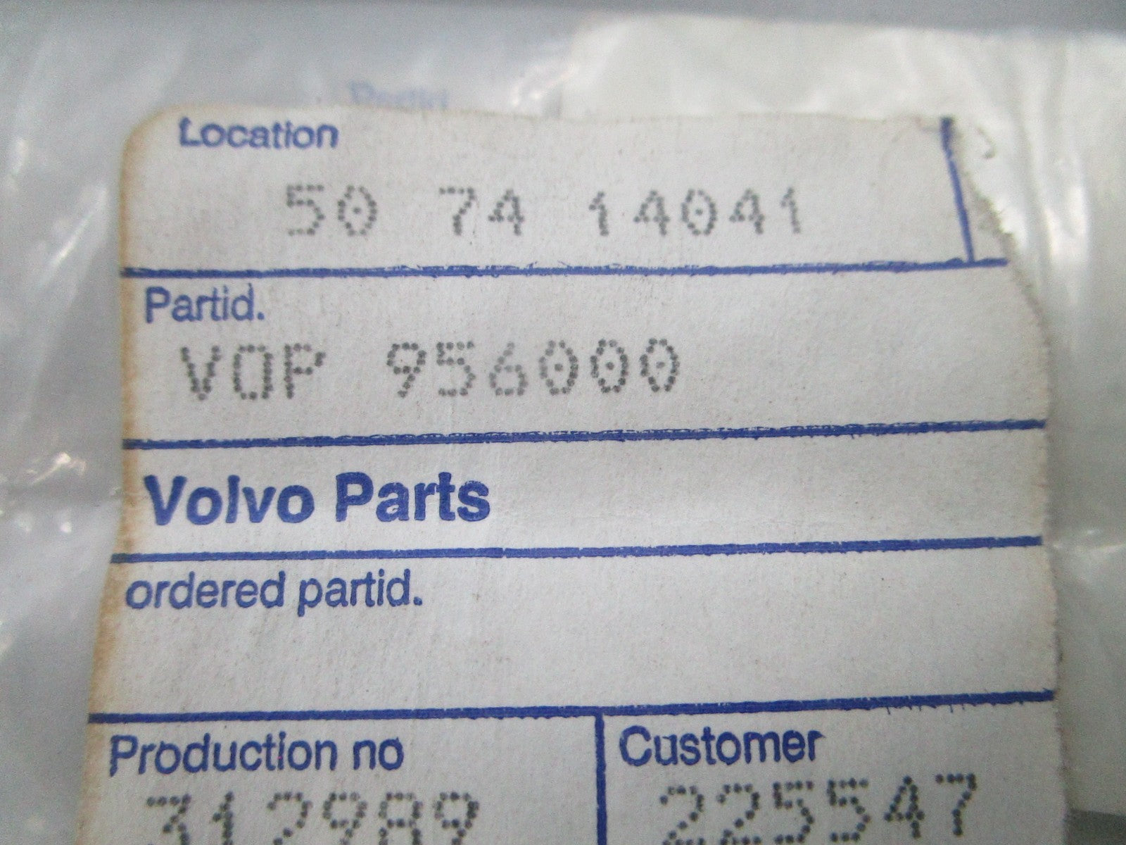 NEW OEM (LOT OF 2) 956000 Volvo Penta O-Ring 0810