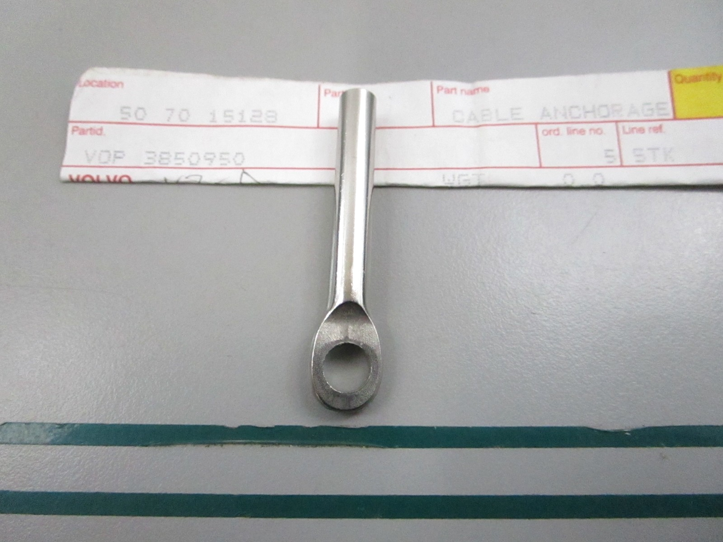NEW OEM 3850950 Volvo Penta Cable Anchor 0810