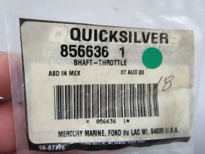 NEW OEM 856636 1 Mercury Quicksilver Throttle Shaft 0810