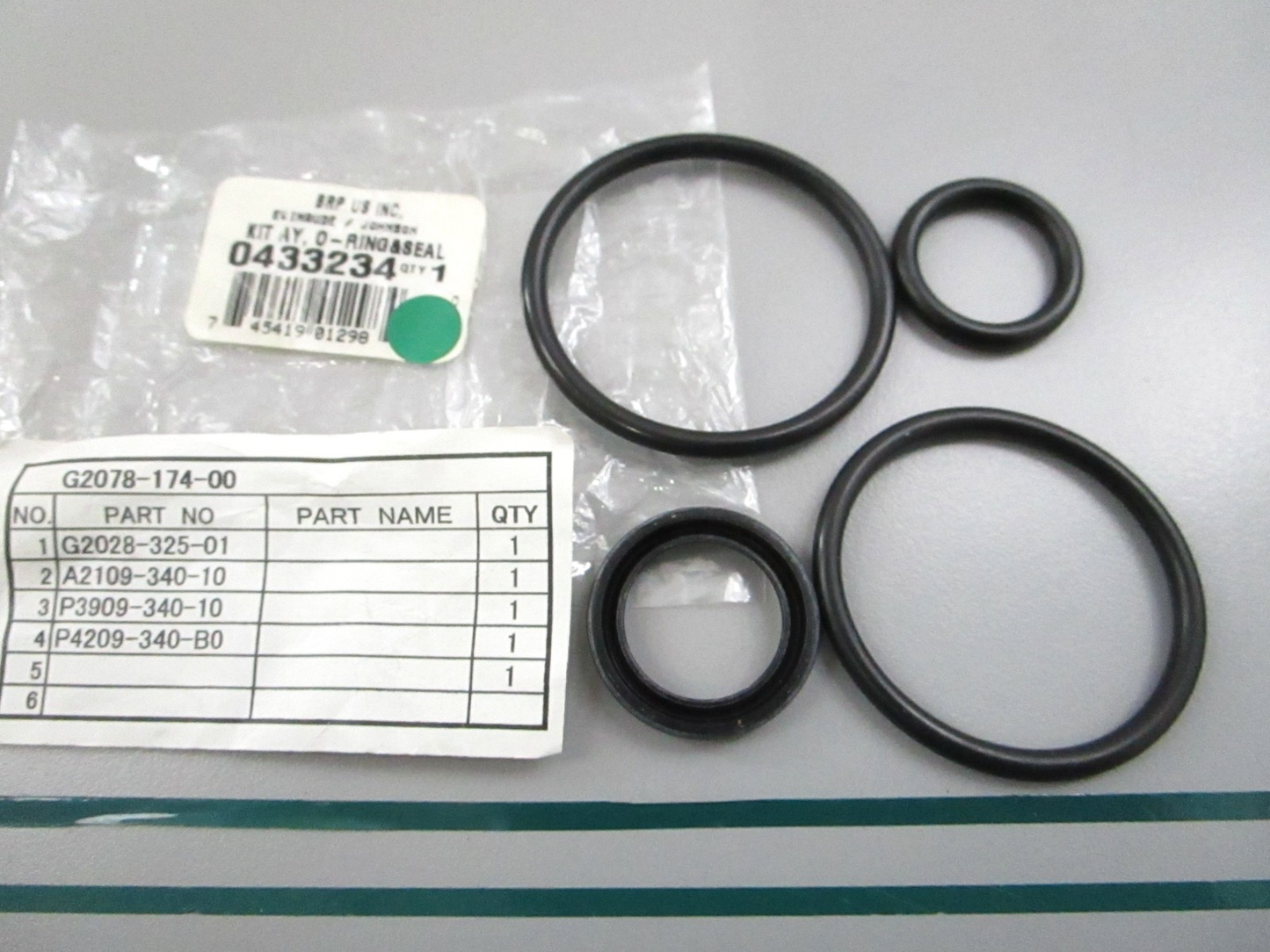 OMC Johnson Evinrude NEW OEM Power Trim Tilt O-Ring Seal Kit 0433234 NOS 0810