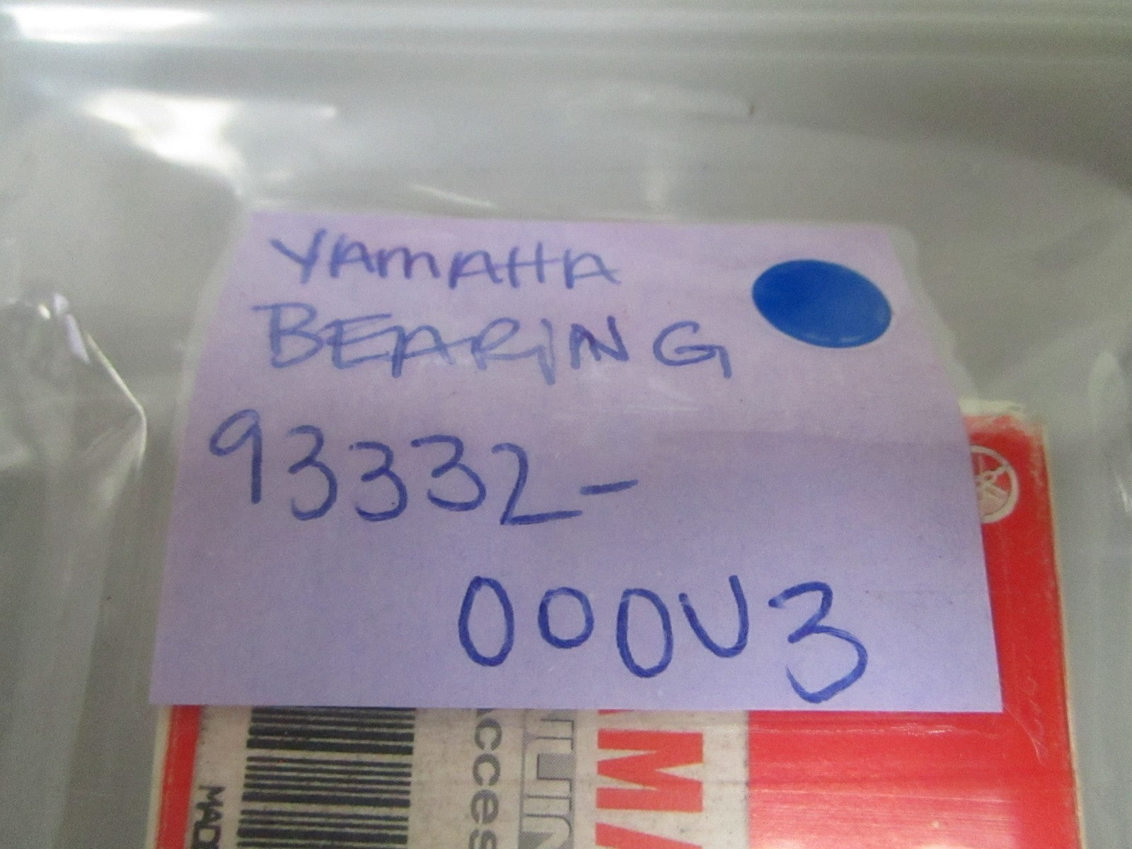 NEW OEM 93332-000U3 Yamaha Bearing 0720