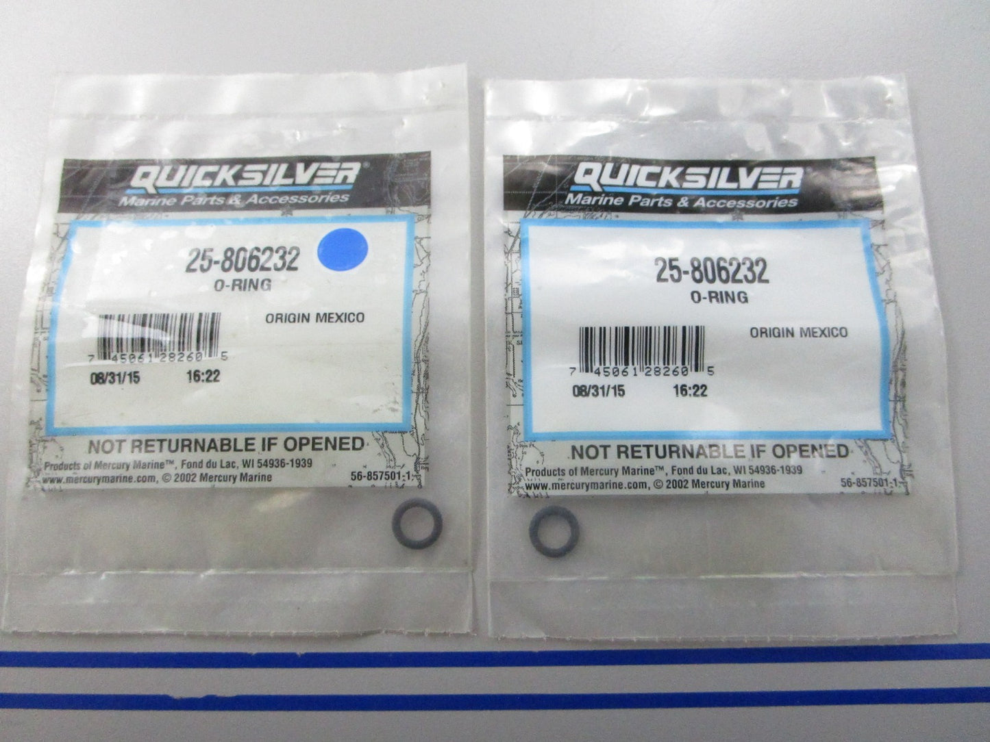 *NEW OEM* (LOT OF 2) 0810 Mercury Quicksilver O-Ring 25-806232