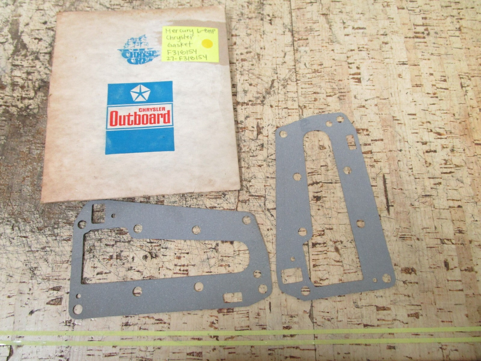 *NEW OEM* (LOT OF 2) 0810 Mercury Chrysler 6-8HP Gasket F318154 27-F318154
