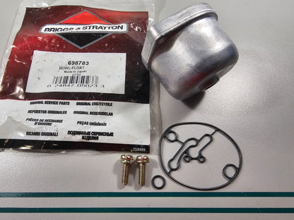 NEW OEM 698783 Briggs & Stratton Float Bowl 0810