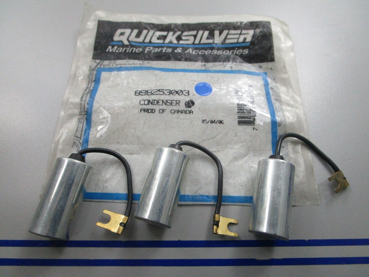 *NEW OEM* (LOT OF 3) 0810 Mercury Quicksilver Condenser 898253003