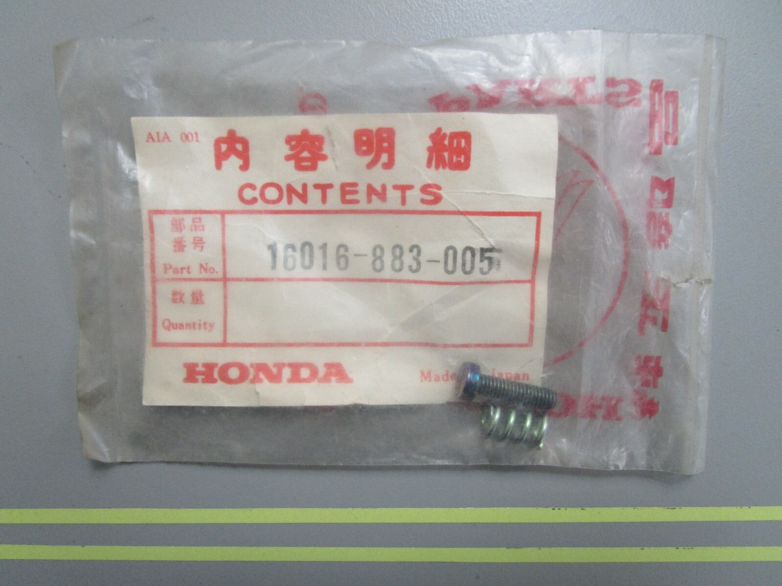 *NEW OEM* 0810 Honda Screw Set 16016-883-005