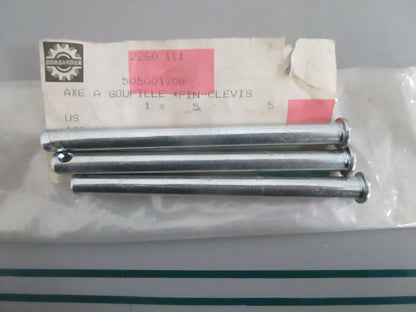 NEW OEM (LOT OF 3) 505001700 Ski-Doo Clevis Pin 0820