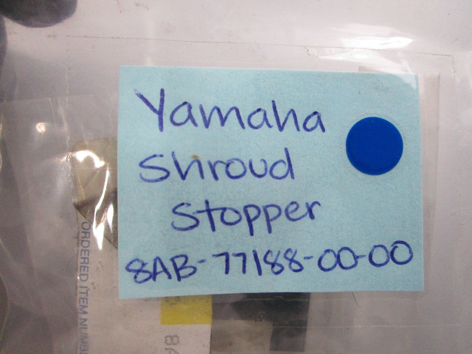 NEW OEM 8AB-77188-00-00 Yamaha Shroud Stopper 0810