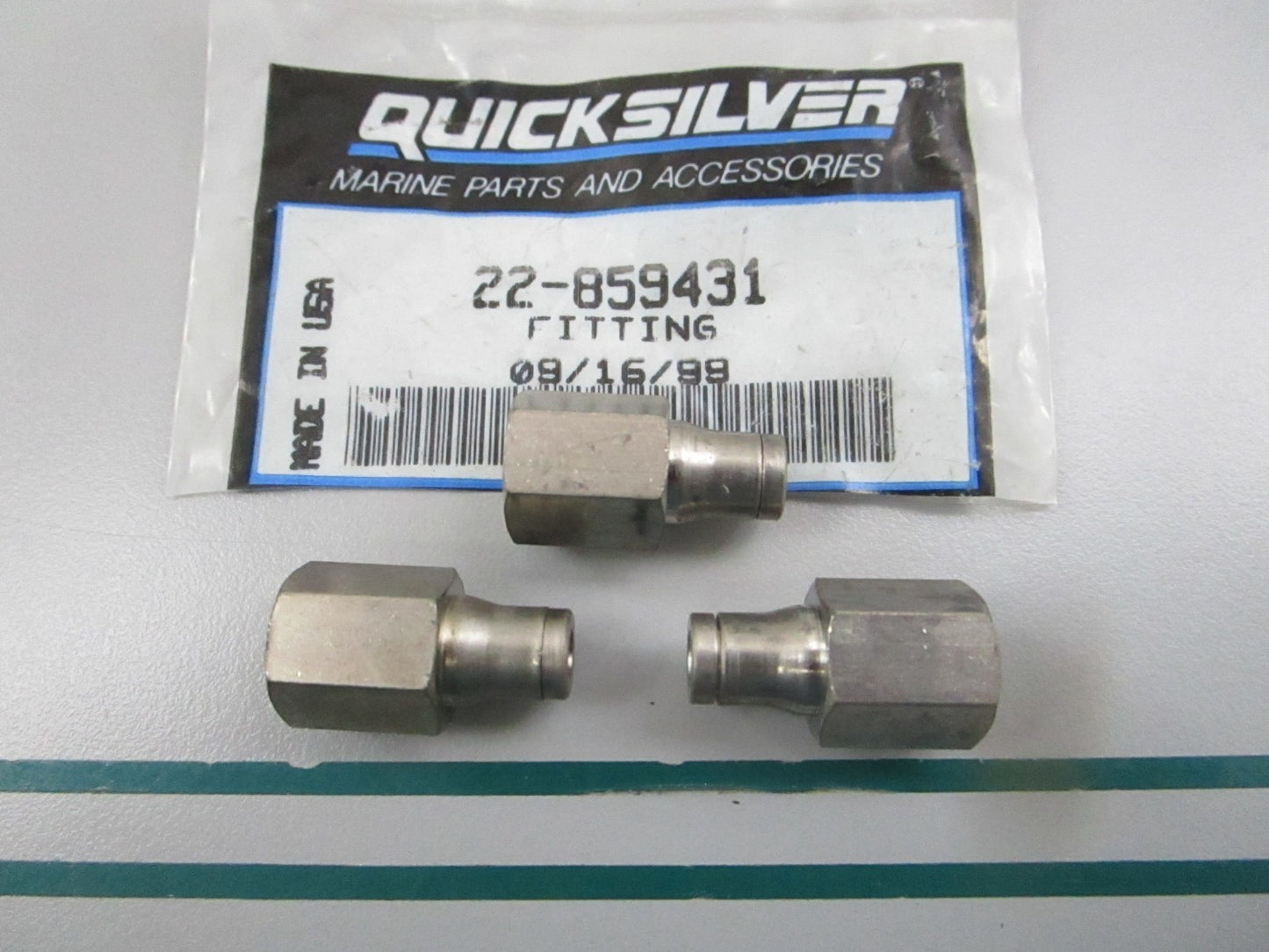NEW OEM (LOT OF 3) 22-859431 Mercury Quicksilver Fitting 0810
