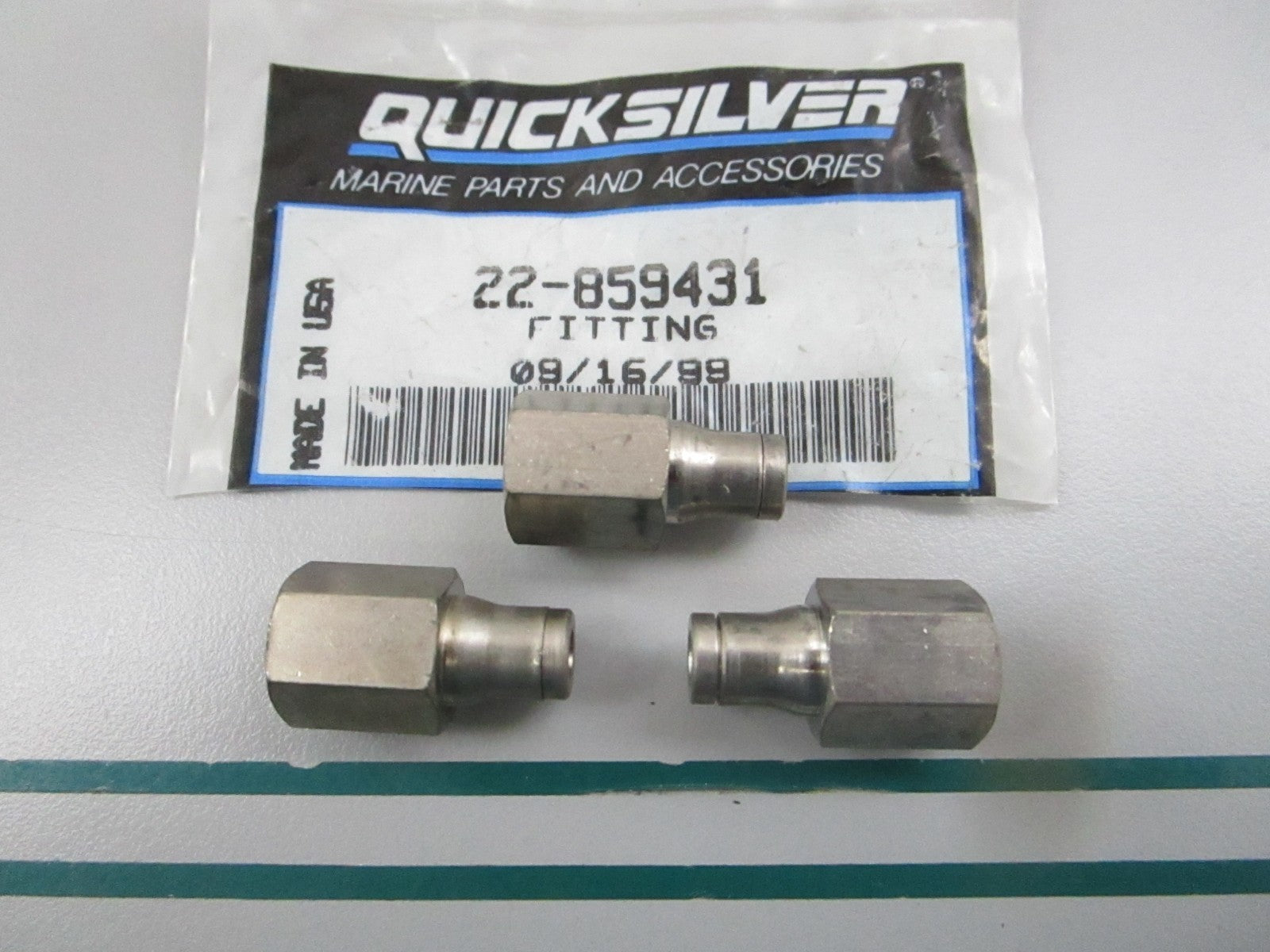 NEW OEM (LOT OF 3) 22-859431 Mercury Quicksilver Fitting 0810