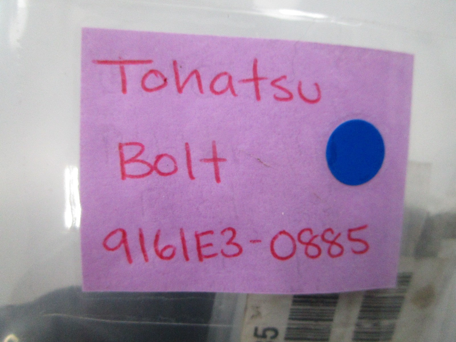 NEW OEM (LOT OF 4) 9161E3-0885 Tohatsu Bolt 0810
