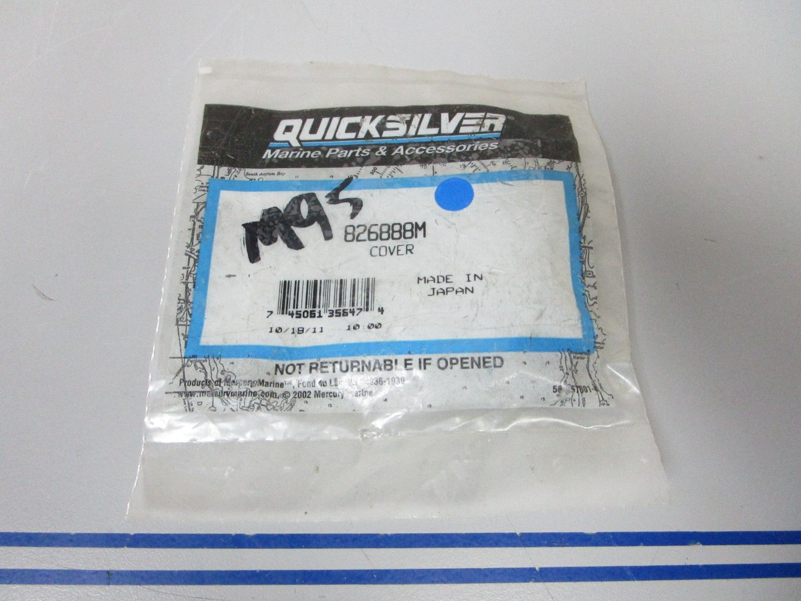 *NEW OEM* 0820 Mercury Quicksilver Cover 826888M