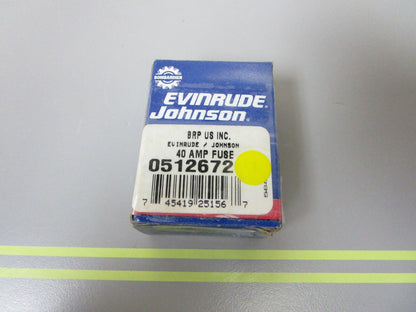 *NEW OEM* 0810 OMC Johnson Evinrude 40 AMP Fuse 512678 0512672