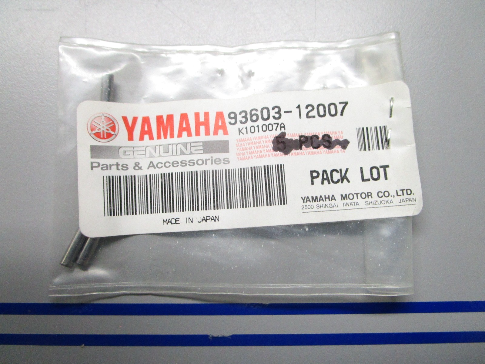 *NEW OEM* (LOT OF 5) 0810 Yamaha Dowel Pin 93603-12007