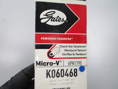 NEW K060468 Gates Micro-V Serpentine Belt 0810