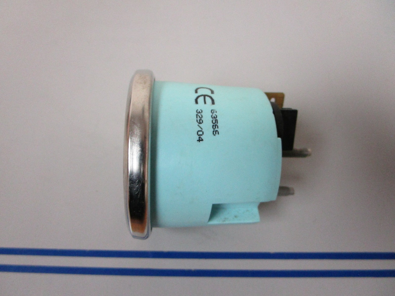 NEW OEM 63566 Teleflex Beige  Fuel Gauge Chrome Bezel 0720