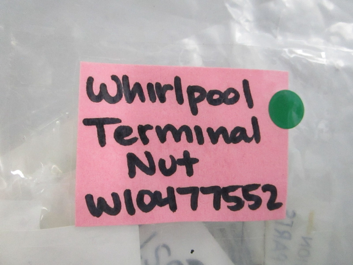 NEW OEM (LOT OF 2) W10477552 Whirlpool Terminal Nut 0810
