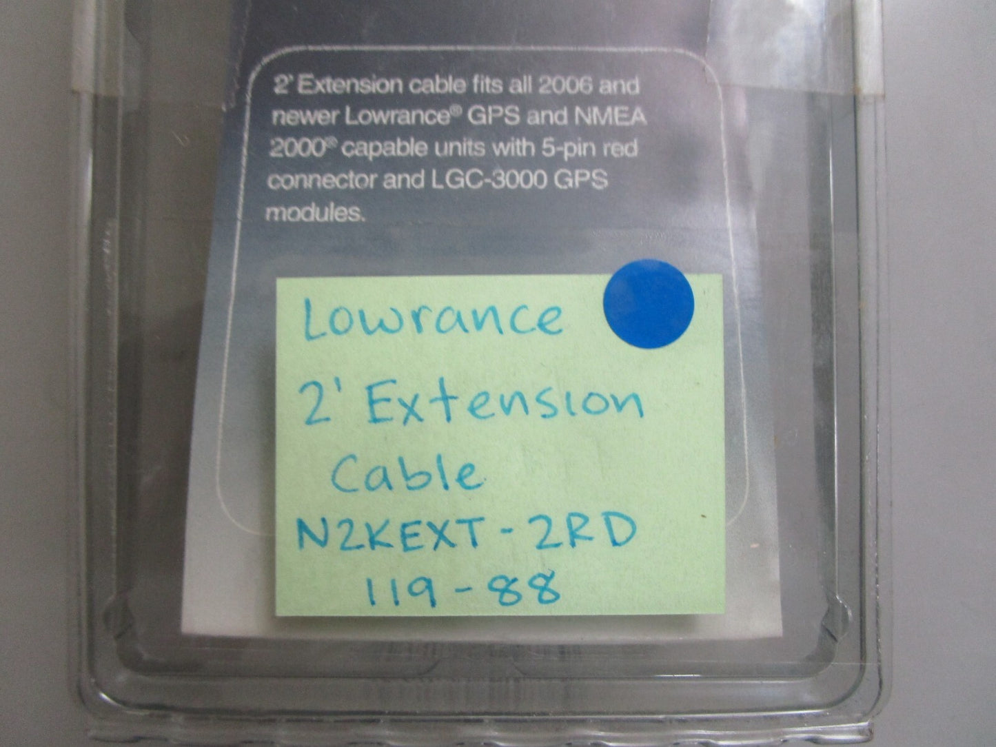 *NEW* 0810 Lowrance 2' Extension Cable N2KEXT-2RD 119-88