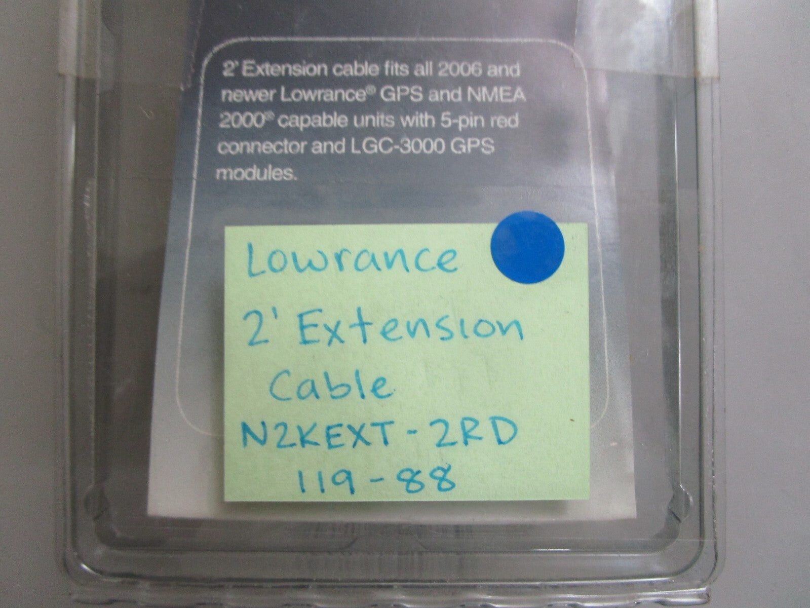 *NEW* 0810 Lowrance 2' Extension Cable N2KEXT-2RD 119-88