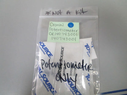 *NEW* 0720 Total Source Potentiometer CR140743001 Replaces: Crown 140743-001