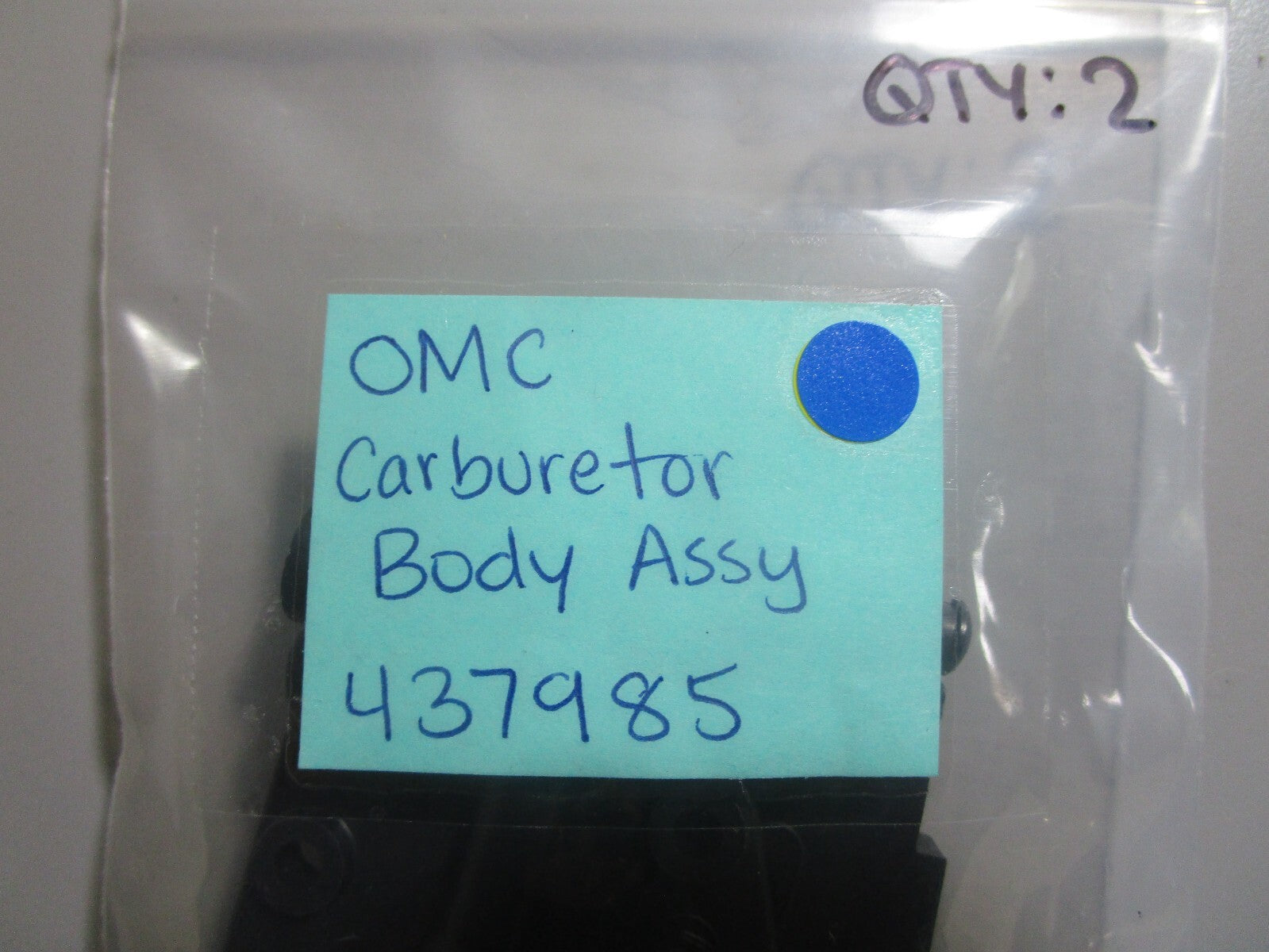 *NEW OEM* 0810 OMC Johnson Evinrude Carburetor Body Assembly 437985 0437985