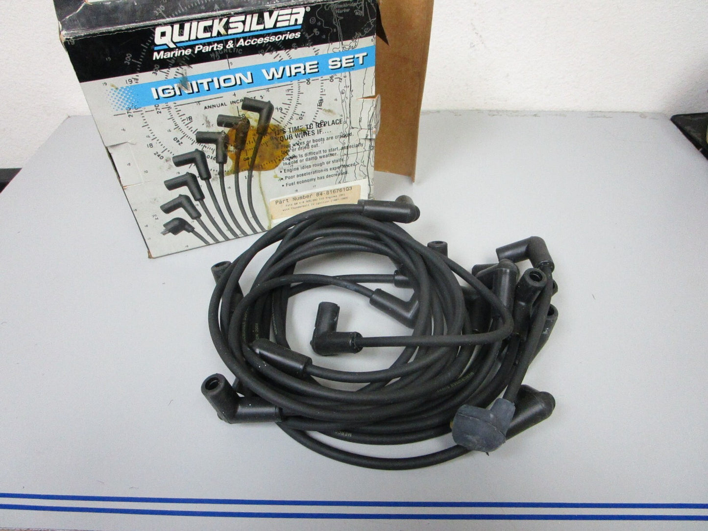 *NEW OEM* 0720 Mercury Quicksilver Spark Plug Wire Set 84-816761Q3