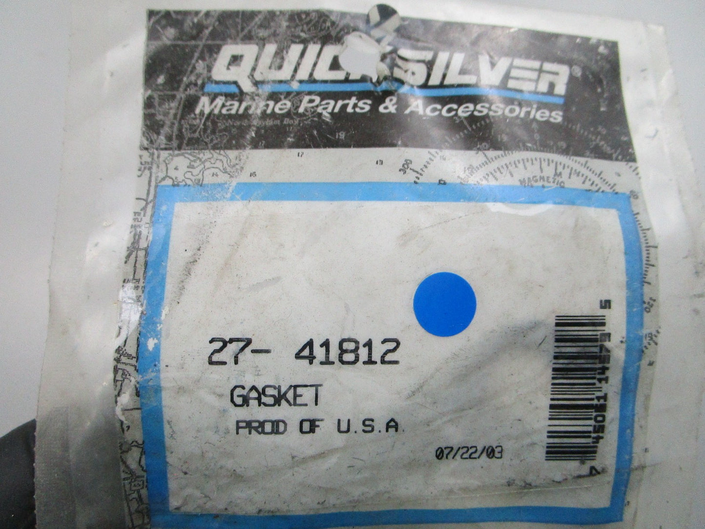 NEW OEM Mercury Quicksilver 27-41812 Gasket 0810