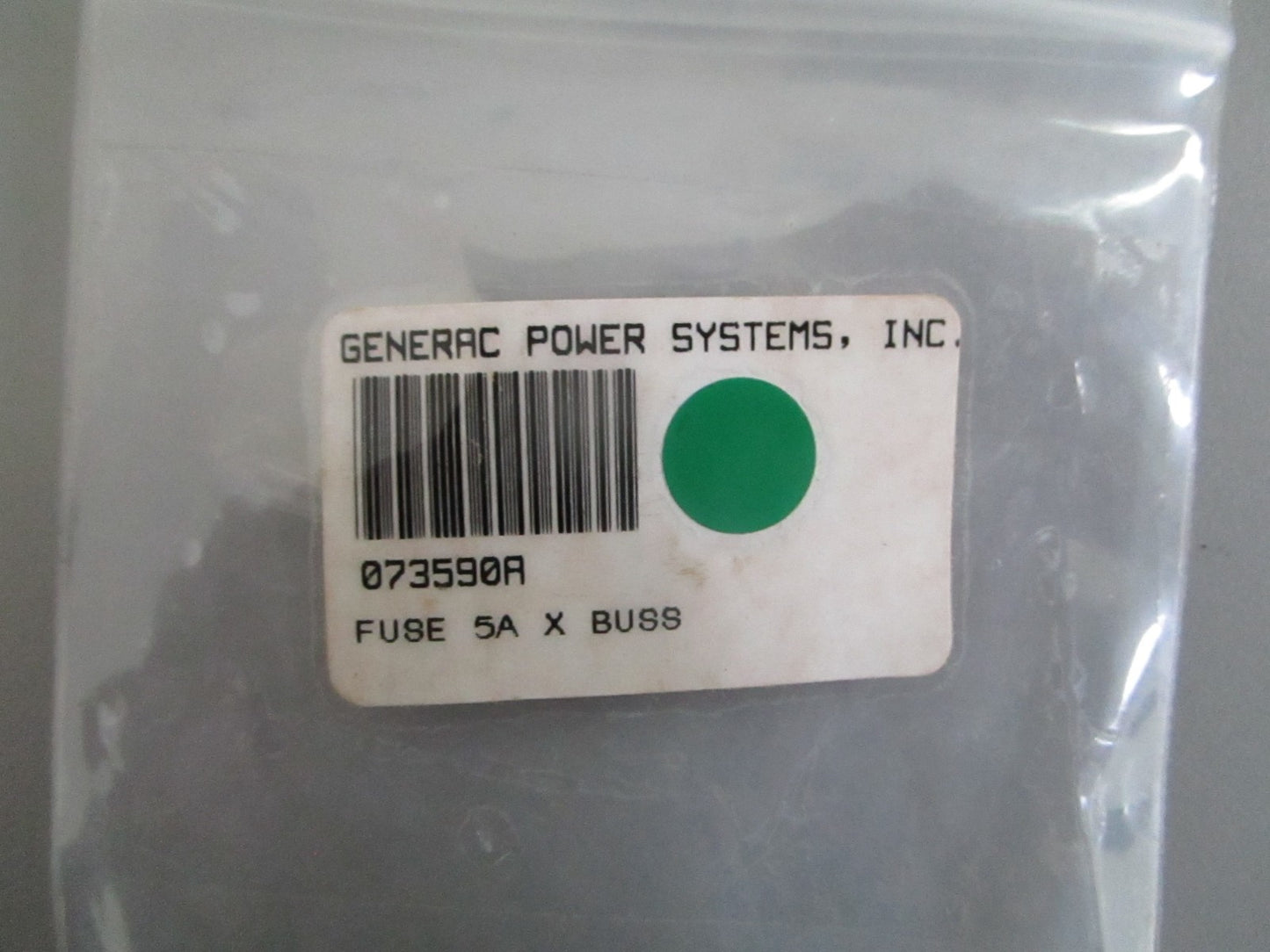 NEW OEM (LOT OF 4) 073590A Generac 5A Buss Fuse 0820