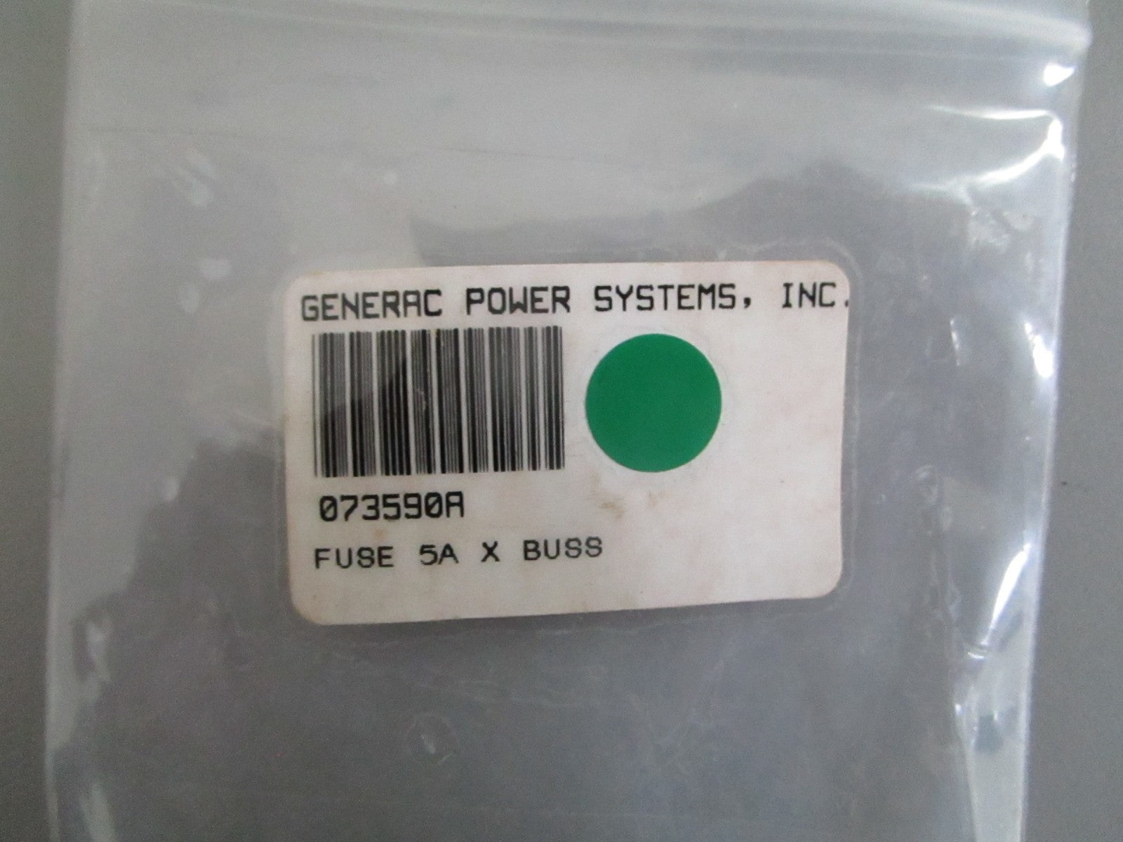 NEW OEM (LOT OF 4) 073590A Generac 5A Buss Fuse 0820