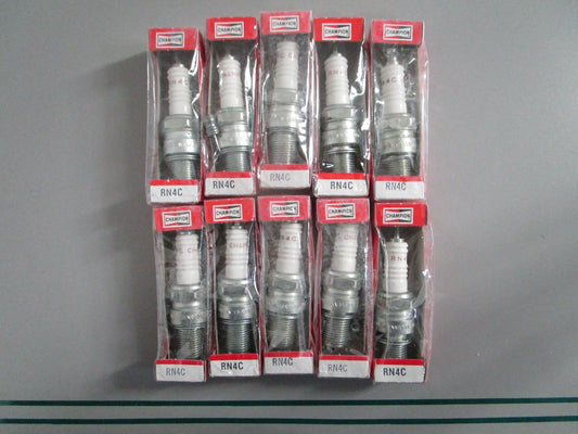 NEW OEM (LOT OF 10) RN4C Champion Spark Plug 0820