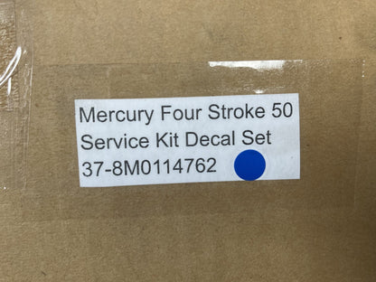 *NEW OEM* 0670 Mercury Four Stroke 50 hp Service Kit Decal Set 37-8M0114762